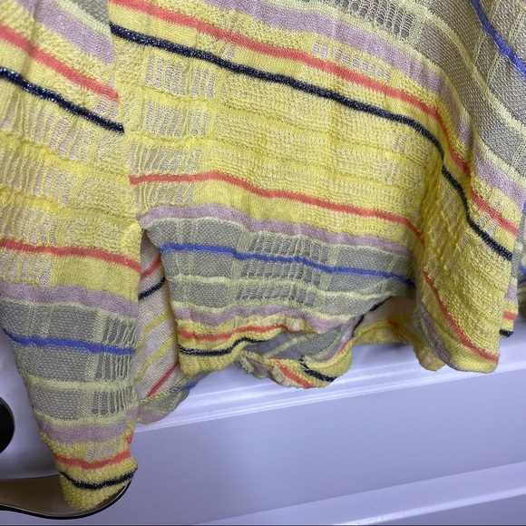 Anthro Aldomartins Yellow Multi Bamboo Dress size medium - Picture 3 of 7